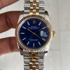 Rolex Datejust Mavi 126233 Jubilee 36mm Lady Two Tone Gold Kadın Saati