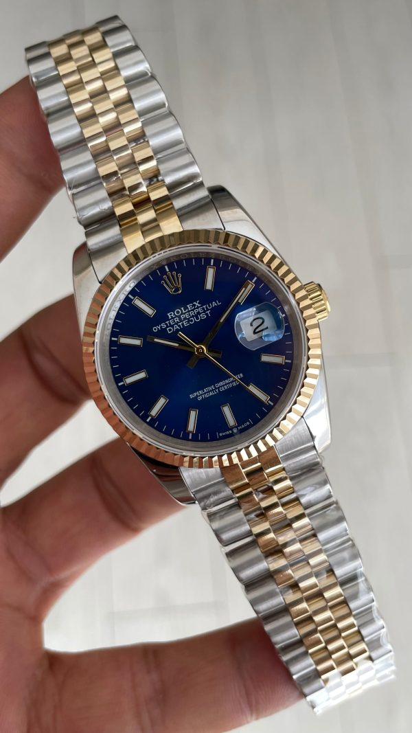 Rolex Datejust Mavi 126233 Jubilee 36mm Lady Two Tone Gold Kadın Saati