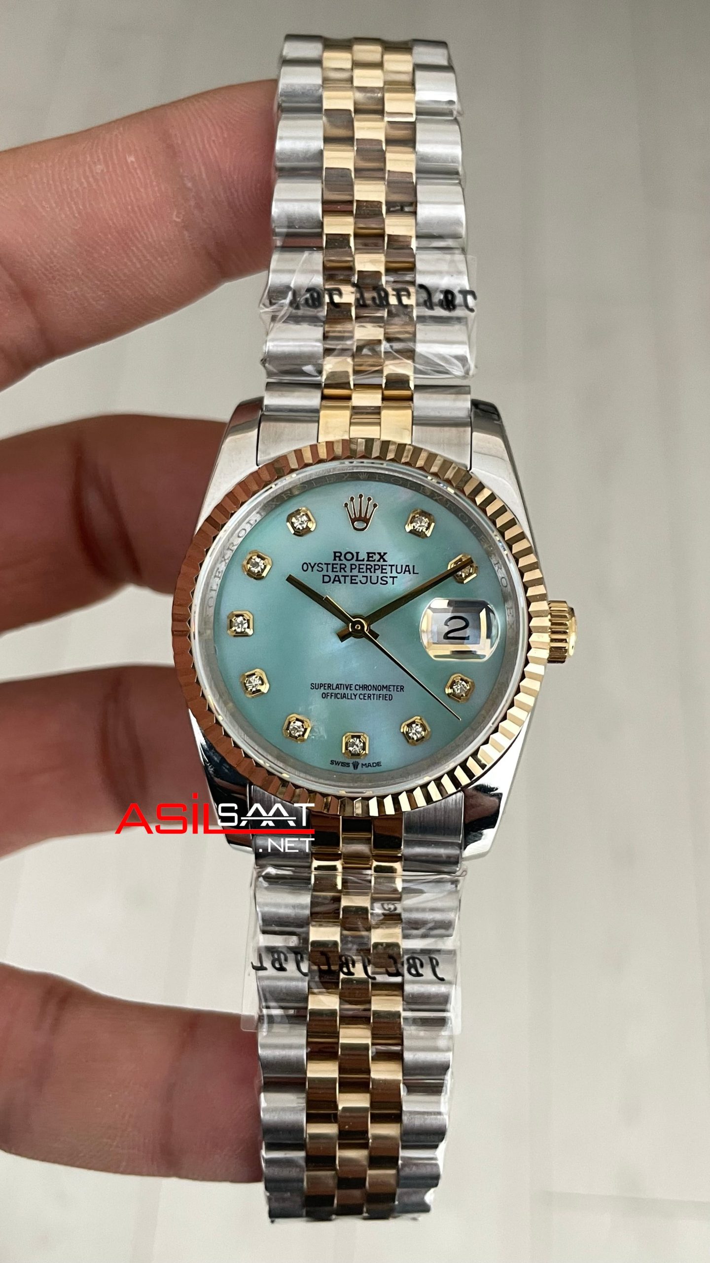 Rolex Datejust Mother of Pearl Diamond 126233 Lady Jubilee 36mm Diamond Two Tone Gold Kadın Saati Rolex Datejust Mother of Pearl Diamond 126233 Lady Jubilee 36mm Diamond Two Tone Gold Kadın Saati