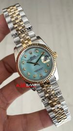 Rolex Datejust Mother of Pearl Diamond 126233 Lady Jubilee 36mm Diamond Two Tone Gold Kadın Saati