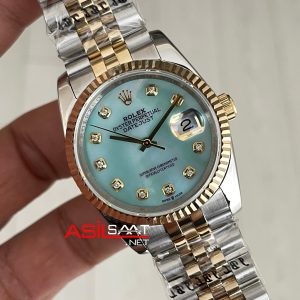 Rolex Datejust Mother of Pearl Diamond 126233 Lady Jubilee 36mm Diamond Two Tone Gold Kadın Saati
