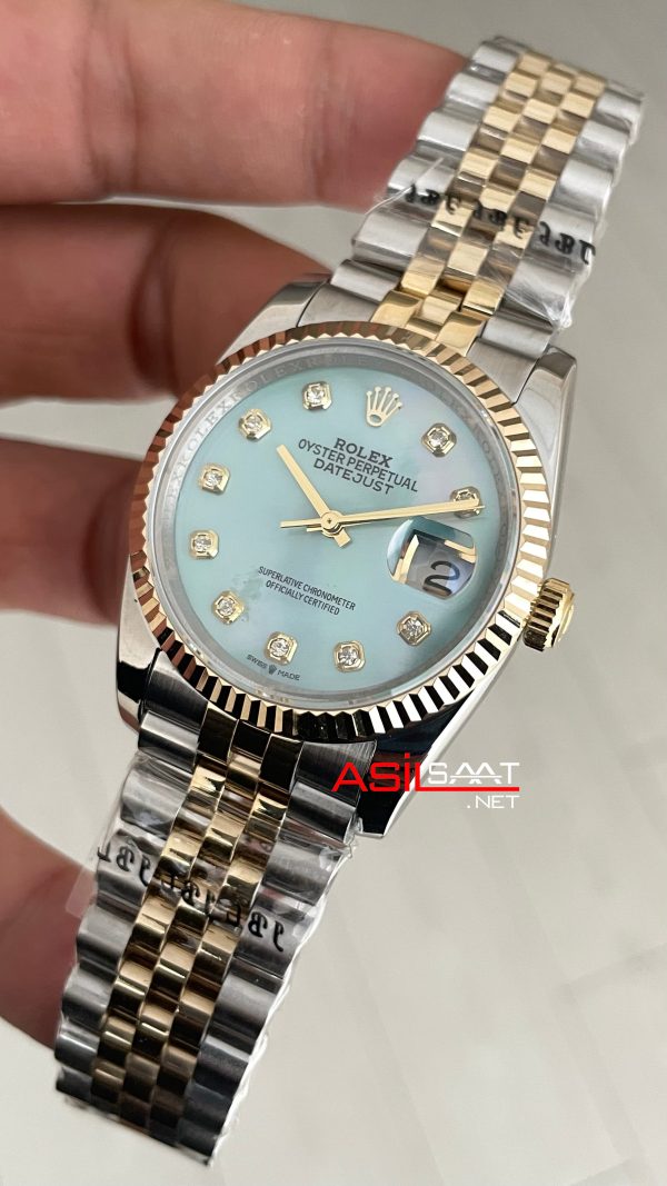Rolex Datejust Mother of Pearl Diamond 126233 Lady Jubilee 36mm Diamond Two Tone Gold Kadın Saati Rolex Datejust Mother of Pearl Diamond 126233 Lady Jubilee 36mm Diamond Two Tone Gold Kadın Saati