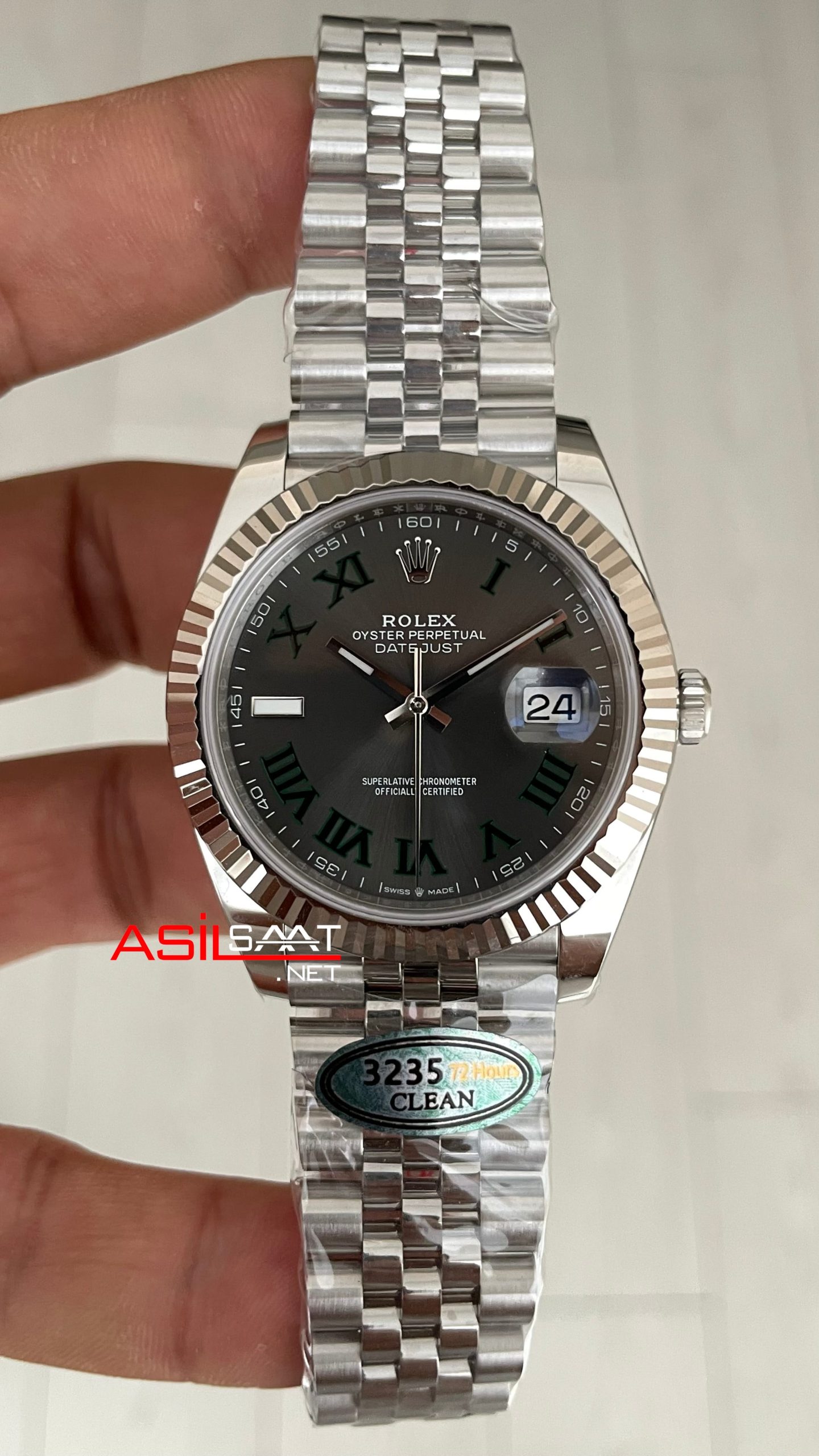 Rolex Datejust Wimbledon 126334 Jubilee 41mm 3235 Swiss ETA Saat Copy Clean Rolex Datejust Wimbledon 126334 Jubilee 41mm 3235 Swiss ETA Saat Copy Clean