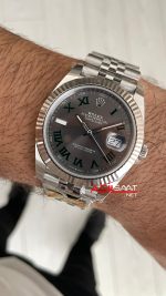 Rolex Datejust Wimbledon 126334 Jubilee 41mm DD3235 V2 Super Klon Swiss ETA Saat AR Factory