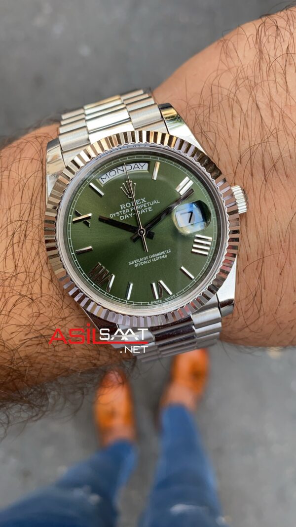 Rolex Day Date Yeşil 228239 Olive Green 40 mm 3235 Eta Swiss