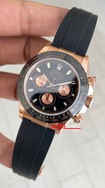 Rolex Daytona Cosmograph 116515 Siyah Everose Oysterflex 40mm Swiss ETA Saat