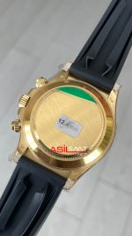 Rolex Daytona Cosmograph 116518 Siyah Gold Oysterflex 40mm Swiss ETA Saat
