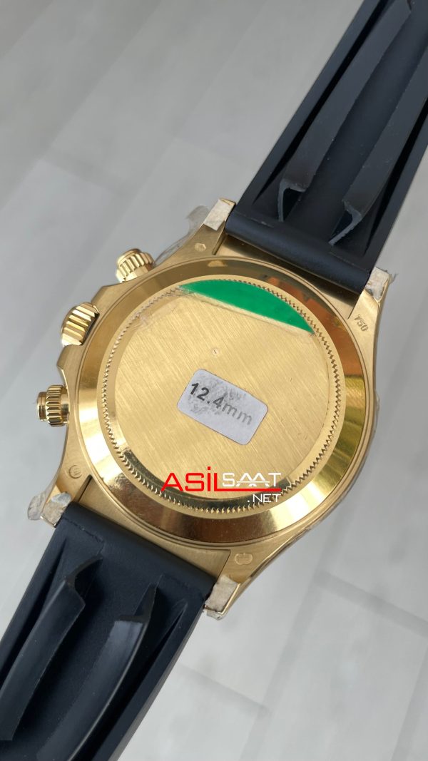 Rolex Daytona Cosmograph 116518 Siyah Gold Oysterflex 40mm Swiss ETA Saat Rolex Daytona Cosmograph 116518 Siyah Gold Oysterflex 40mm Swiss ETA Saat