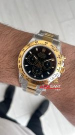 Rolex Daytona Cosmograph 116503 Siyah 40mm Two Tone Gold Swiss ETA Saat