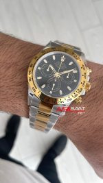 Rolex Daytona Cosmograph 116503 Siyah 40mm Two Tone Gold Swiss ETA Saat
