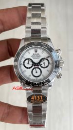 Rolex Daytona Panda 126500LN Beyaz Kadran 40mm 4131 Super Clone Swiss ETA Saat QF Factory