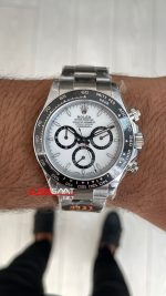 Rolex Daytona Panda 126500LN Beyaz Kadran 40mm 4131 Super Clone Swiss ETA Saat QF Factory