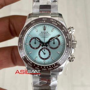Rolex Daytona Platinum 126506 Ice Blue Dial 40mm 4131 Super Clone Swiss ETA Saat QF Factory
