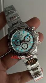 Rolex Daytona Platinum 126506 Ice Blue Dial 40mm 4131 Super Clone Swiss ETA Saat QF Factory
