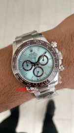 Rolex Daytona Platinum 126506 Ice Blue Dial 40mm 4131 Super Clone Swiss ETA Saat QF Factory