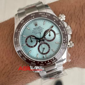 Rolex Daytona Platinum 126506 Ice Blue Dial 40mm 4131 Super Clone Swiss ETA Saat QF Factory