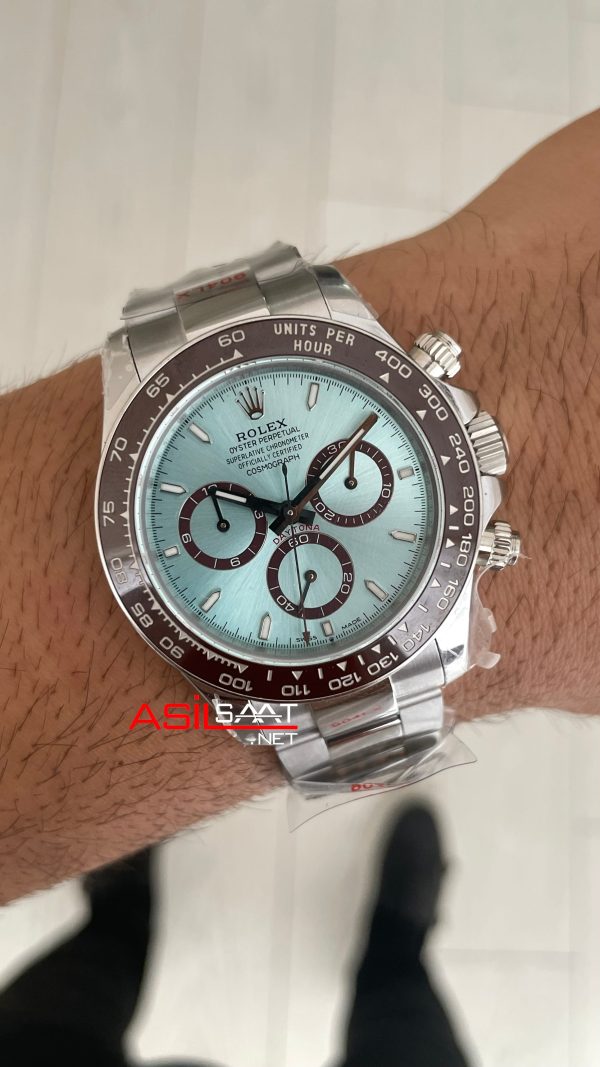 Rolex Daytona Platinum 126506 Ice Blue Dial 40mm 4131 Super Clone Swiss ETA Saat QF Factory Rolex Daytona Platinum 126506 Ice Blue Dial 40mm 4131 Super Clone Swiss ETA Saat QF Factory