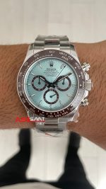 Rolex Daytona Platinum 126506 Ice Blue Dial 40mm 4131 Super Clone Swiss ETA Saat QF Factory