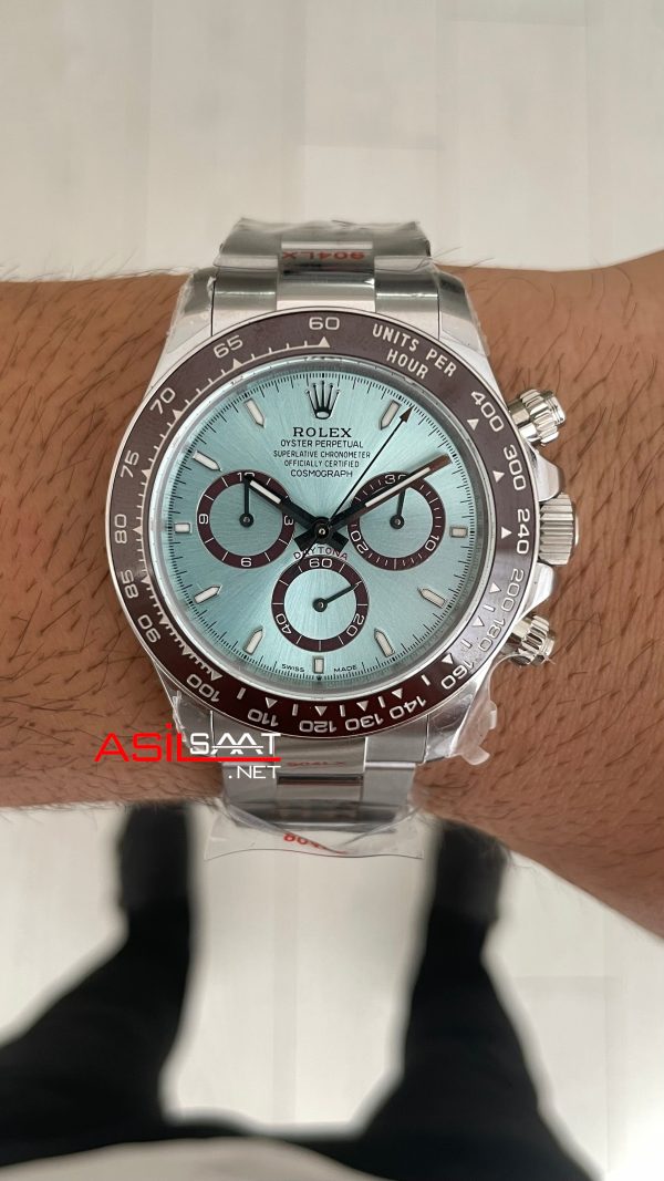 Rolex Daytona Platinum 126506 Ice Blue Dial 40mm 4131 Super Clone Swiss ETA Saat QF Factory Rolex Daytona Platinum 126506 Ice Blue Dial 40mm 4131 Super Clone Swiss ETA Saat QF Factory