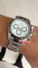 Rolex Daytona Platinum 126506 Ice Blue Dial 40mm 4131 Super Clone Swiss ETA Saat QF Factory