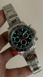 Rolex Daytona Siyah 126500LN Black Dial 40mm 4131 Super Clone Swiss ETA Saat QF Factory