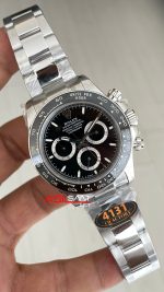 Rolex Daytona Siyah 126500LN Black Dial 40mm 4131 Super Clone Swiss ETA Saat QF Factory