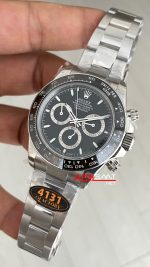 Rolex Daytona Siyah 126500LN Black Dial 40mm 4131 Super Clone Swiss ETA Saat QF Factory