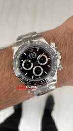 Rolex Daytona Siyah 126500LN Black Dial 40mm 4131 Super Clone Swiss ETA Saat QF Factory