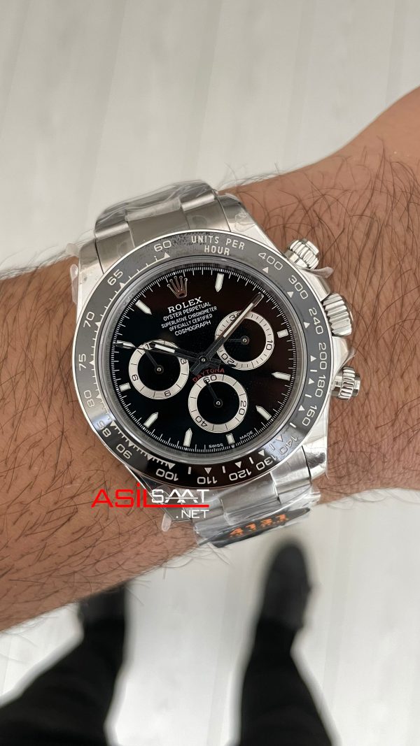 Rolex Daytona Siyah 126500LN Black Dial 40mm 4131 Super Clone Swiss ETA Saat QF Factory Rolex Daytona Siyah 126500LN Black Dial 40mm 4131 Super Clone Swiss ETA Saat QF Factory