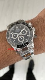 Rolex Daytona Siyah 126500LN Black Dial 40mm 4131 Super Clone Swiss ETA Saat QF Factory