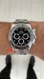 Rolex Daytona Siyah 126500LN Black Dial 40mm 4131 Super Clone Swiss ETA Saat QF Factory