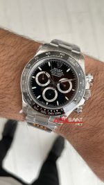 Rolex Daytona Siyah 126500LN Black Dial 40mm 4131 Super Clone Swiss ETA Saat QF Factory