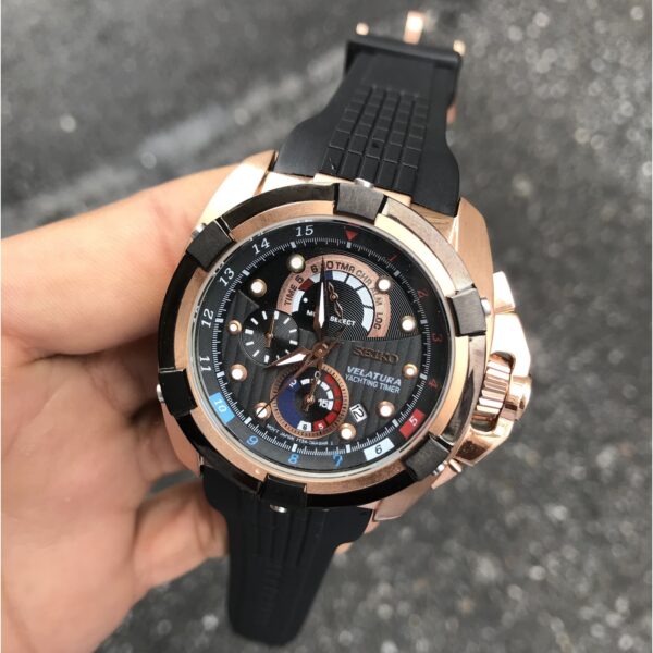 Seiko Velatura Chronograph Rose Siyah Kadran