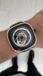 SevenFriday P Series Bully P3/03 Siyah Beyaz 47mm
