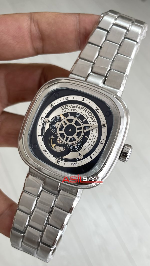 SevenFriday P Serisi SF-P1B/01M Silver 47mm Replika Saat SevenFriday P Serisi SF-P1B/01M Silver 47mm Replika Saat