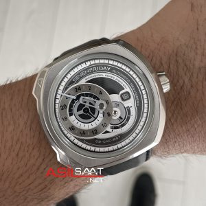 SevenFriday Q Series Q1/01 Beyaz Silver 44mm