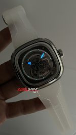 SevenFriday S Serisi SF-S1/01 Recyclable Nylon Şeffaf Silver 47mm Replika Saat