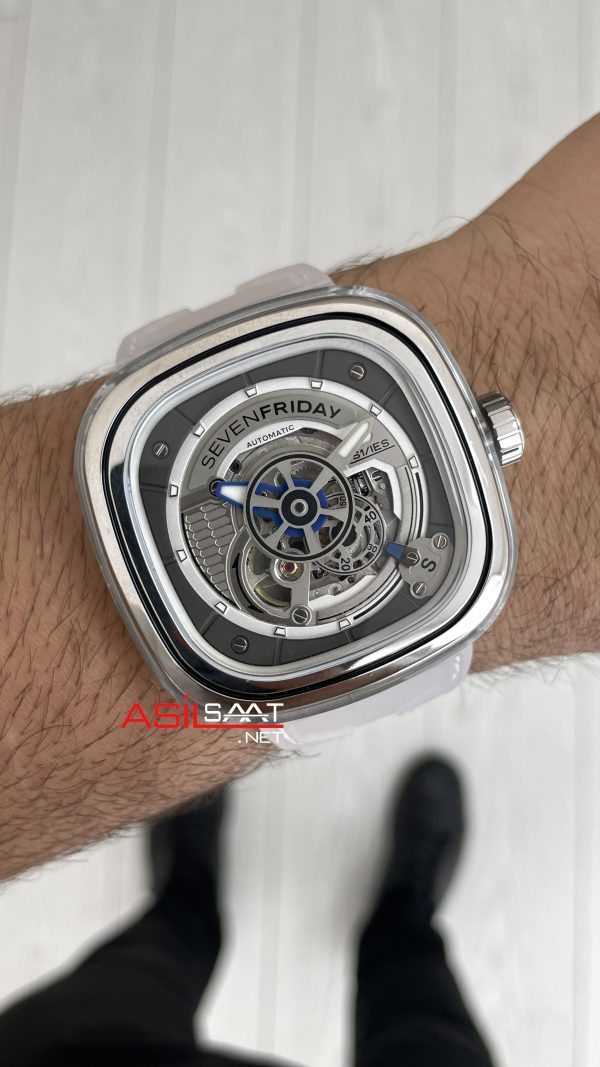 SevenFriday S Serisi SF-S1/01 Recyclable Nylon Şeffaf Silver 47mm Replika Saat SevenFriday S Serisi SF-S1/01 Recyclable Nylon Şeffaf Silver 47mm Replika Saat
