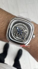 SevenFriday S Serisi SF-S1/01 Recyclable Nylon Şeffaf Silver 47mm Replika Saat