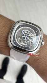 SevenFriday S Serisi SF-S1/01 Recyclable Nylon Şeffaf Silver 47mm Replika Saat