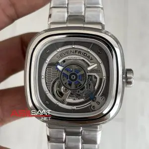 SevenFriday S Serisi SF-S1/01M Silver 47mm Replika Saat