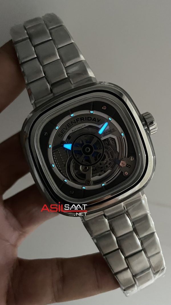 SevenFriday S Serisi SF-S1/01 Silver 47mm Replika Saat