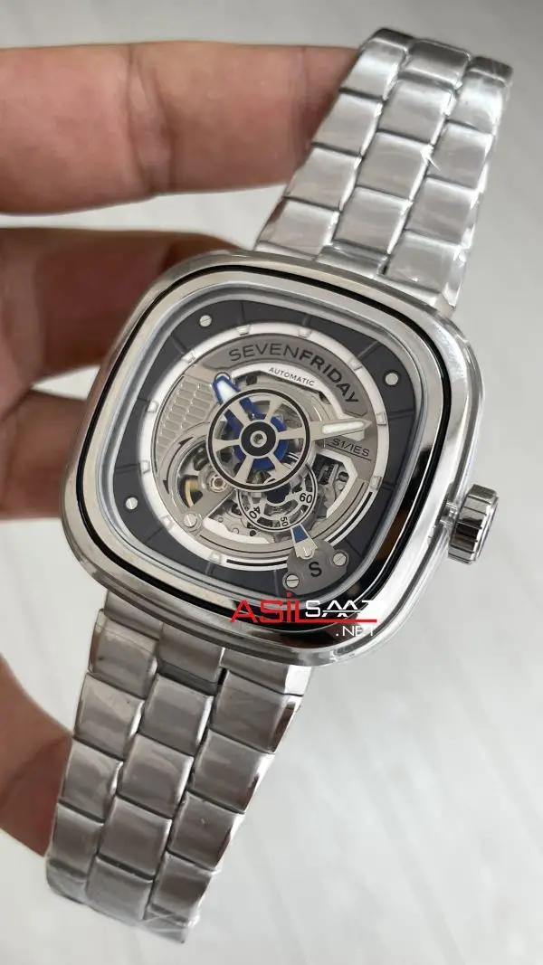 SevenFriday S Serisi SF-S1/01M Silver 47mm Replika Saat