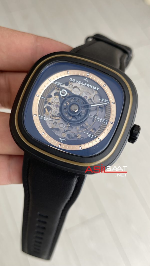 SevenFriday T Serisi Siyah T2/06 Aka T-Works 45mm