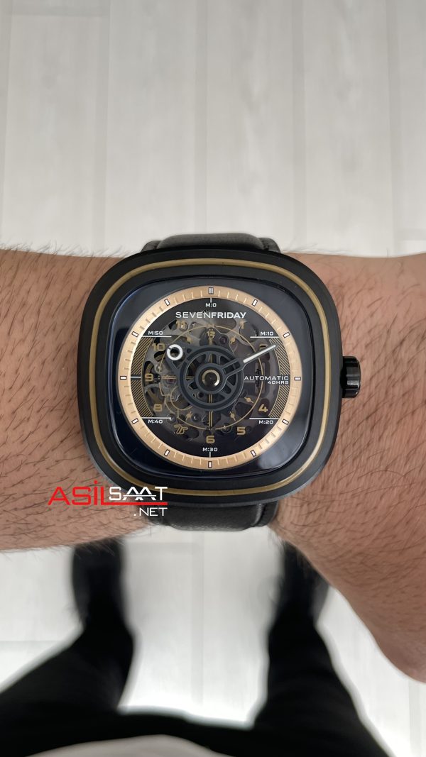 SevenFriday T Serisi Siyah T2/06 Aka T-Works 45mm