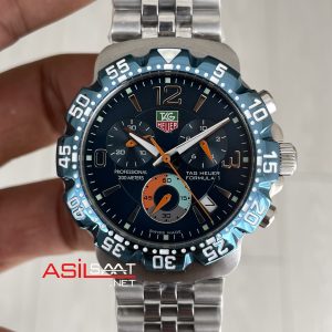 TAG Heuer Formula 1 Mavi Kadran 43mm Silver Replika Saat