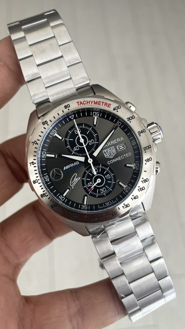 TAG Heuer Petronas AMG Gri 43mm Replika Saat TAG Heuer Petronas AMG Gri 43mm Replika Saat