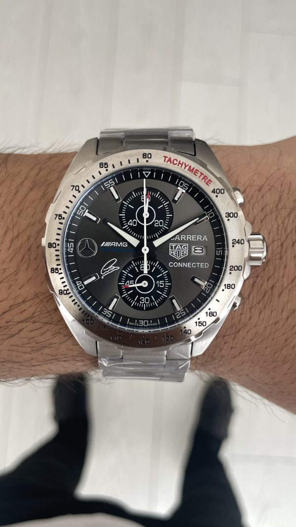 TAG Heuer Petronas AMG Gri 43mm Replika Saat TAG Heuer Petronas AMG Gri 43mm Replika Saat