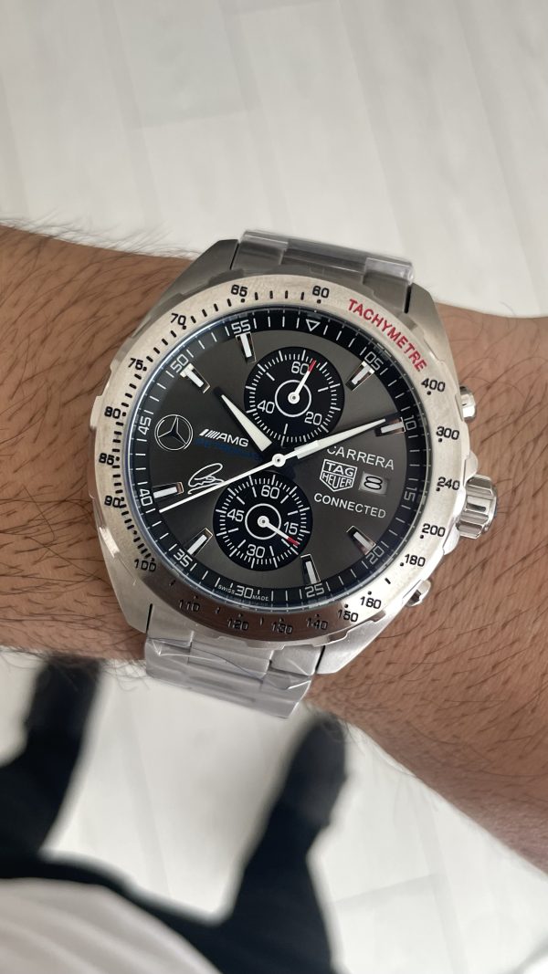 TAG Heuer Petronas AMG Gri 43mm Replika Saat TAG Heuer Petronas AMG Gri 43mm Replika Saat