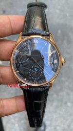 Vacheron Constantin Moonphase Rose Siyah Kadran Deri Kordon